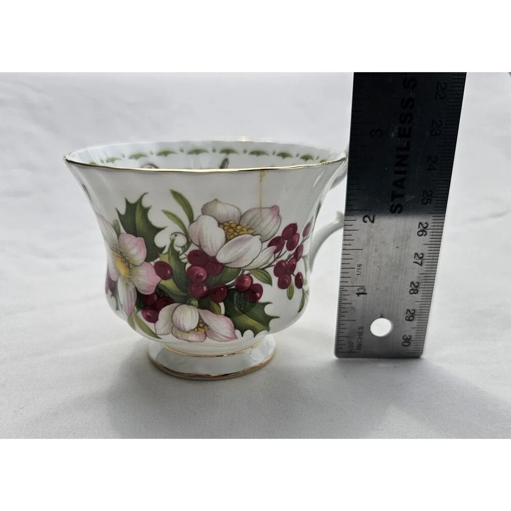 Royal Albert Flower of the Month December Christmas Rose Bone China Cup Only